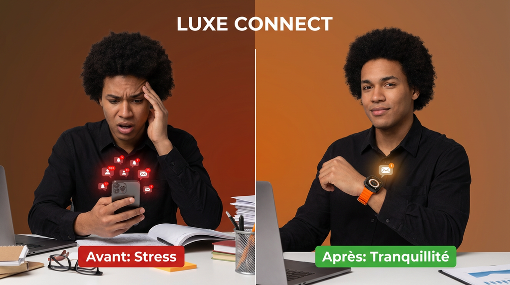 ✨ Luxe Connect™ – Montre Intelligente Série 10 + Écouteurs Sans Fil ✨
🔥 Le duo high-tech le plus vendu en Côte d’Ivoire 🇨🇮