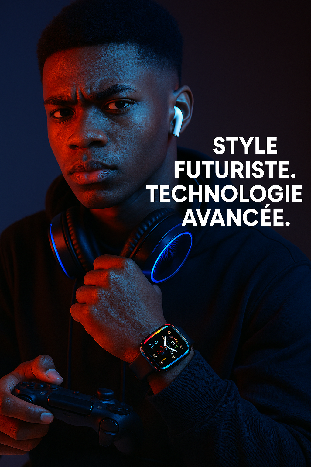 Luxe Connect™ – Montre Intelligente Série 10 + Écouteurs Sans Fil ✨ Le combo le plus vendu en Côte d’Ivoire – Paiement à la livraison