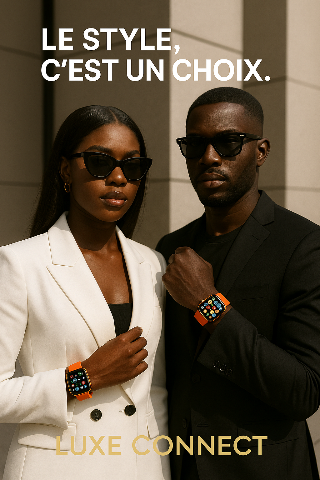 Luxe Connect™ – Montre Intelligente Série 10 + Écouteurs Sans Fil ✨ Le combo le plus vendu en Côte d’Ivoire – Paiement à la livraison