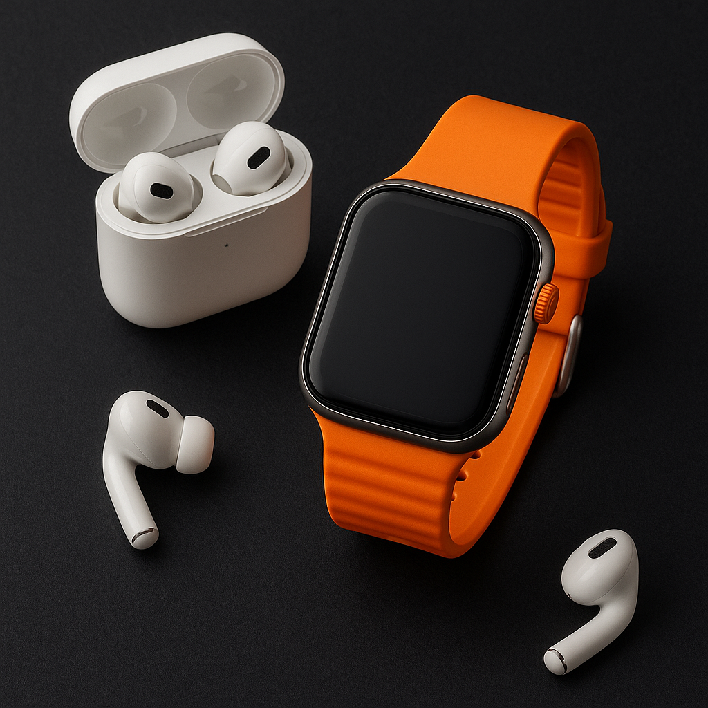 Luxe Connect™ – Montre Intelligente Série 10 + Écouteurs Sans Fil ✨ Le combo le plus vendu en Côte d’Ivoire – Paiement à la livraison